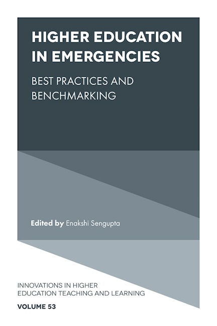 Book cover image for Higher Education in Emergencies ISBN: 9781801173797